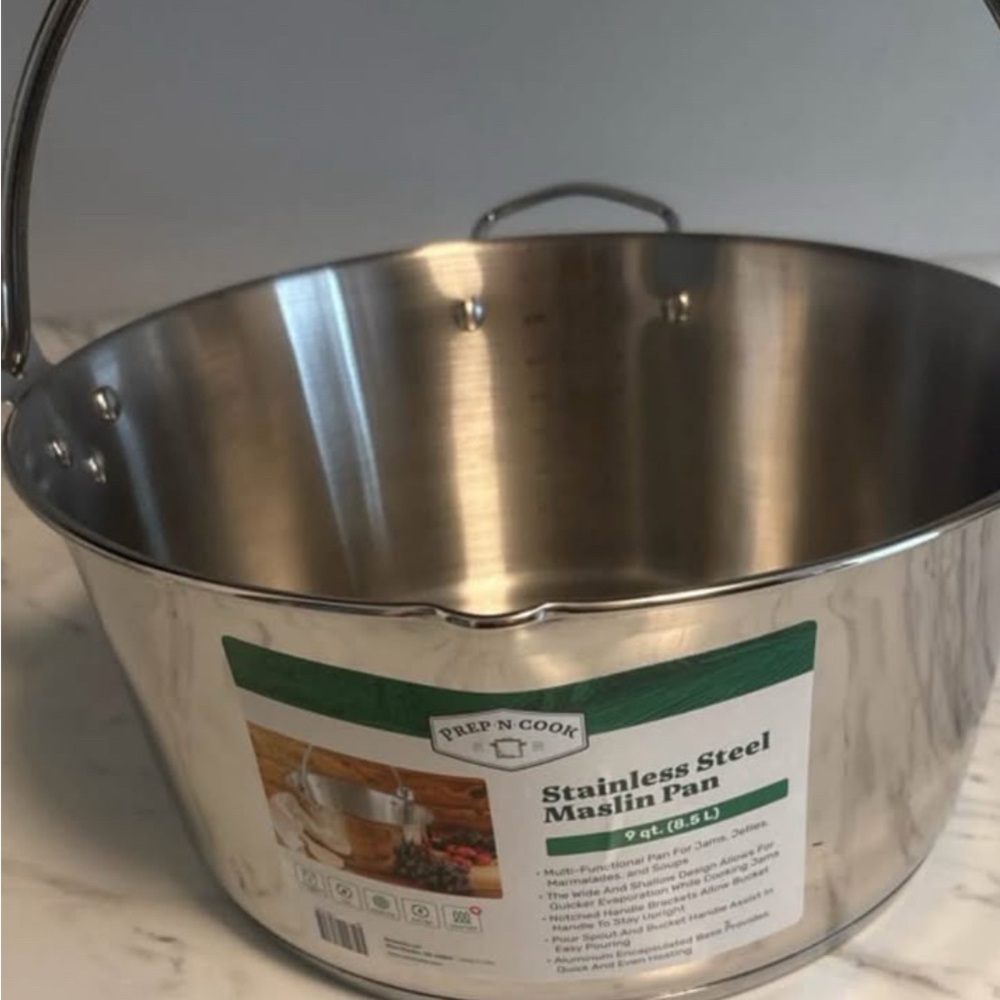 Stainless Steel Maslin Pan 9 quarts NWT